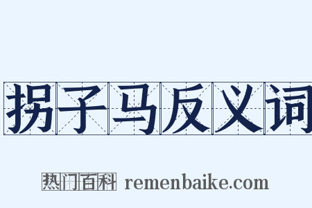 拐子马反义词是什么意思的图片